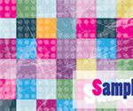 Colorful cubes background card desi